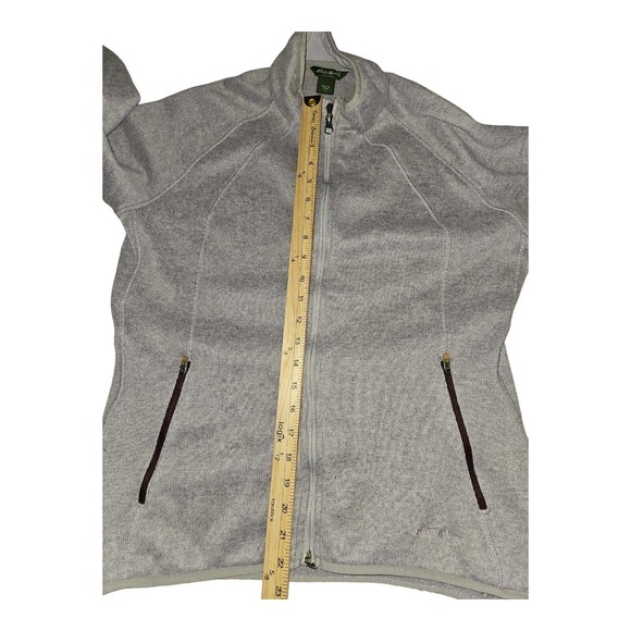 Eddie Bauer Jacket Women's XL Long Sleeve 3 Pocket Zip Closure Tight Knit - Picture 6 of 9